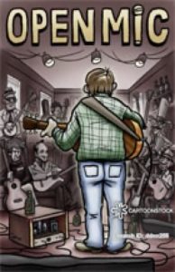 Singer at an open mic